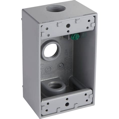 single gang cut in electrical box|single gang weatherproof outlet box.